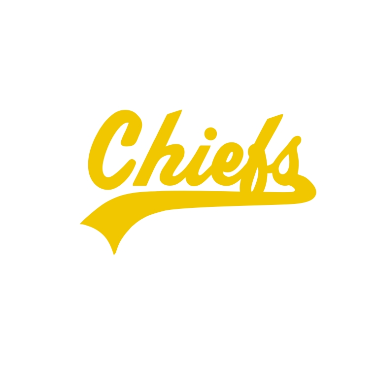 Yellow Kansas City Chiefs Cursive Wordmark Logo iron on transfers for clothing